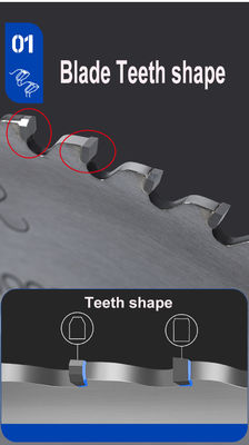 TCT Carbide Teeth Saw Blade circular para corte profissional e versátil de alumínio