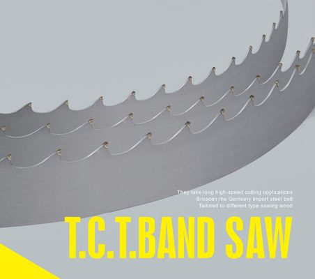 0.65-1.25MM Largura da lâmina Serradora Soldada de Carbide Tip Wood Band Saw Blade para Madeira Dura