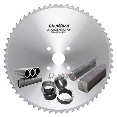 Lâmina de serra circular de carburo de tungstênio 54-120 Dentes 285*1,75*32mm para aço inoxidável