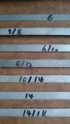 Lâmina de serra de corte de metal 0,6 mm de espessura e 14/18 dentes por polegada para várias aplicações