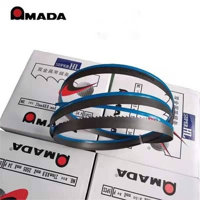 Japão AMADA M42 BI-Metal Band Saw Blade Suporte personalizado OEM Largura 27/34/41/54/67/80 mm