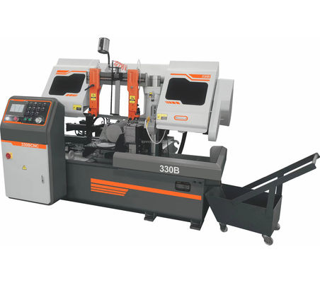 Máquina automática de serragem de banda de corte de metal CNC para barra e tubo de aço com motor potente