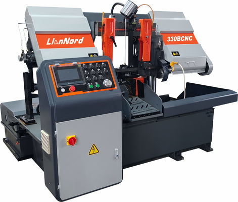 Máquina de serragem de banda de corte automática de metal de motor potente com velocidade de corte ajustável